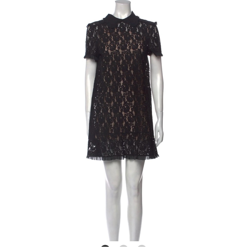 Red Valentino Lace Dress in Black
